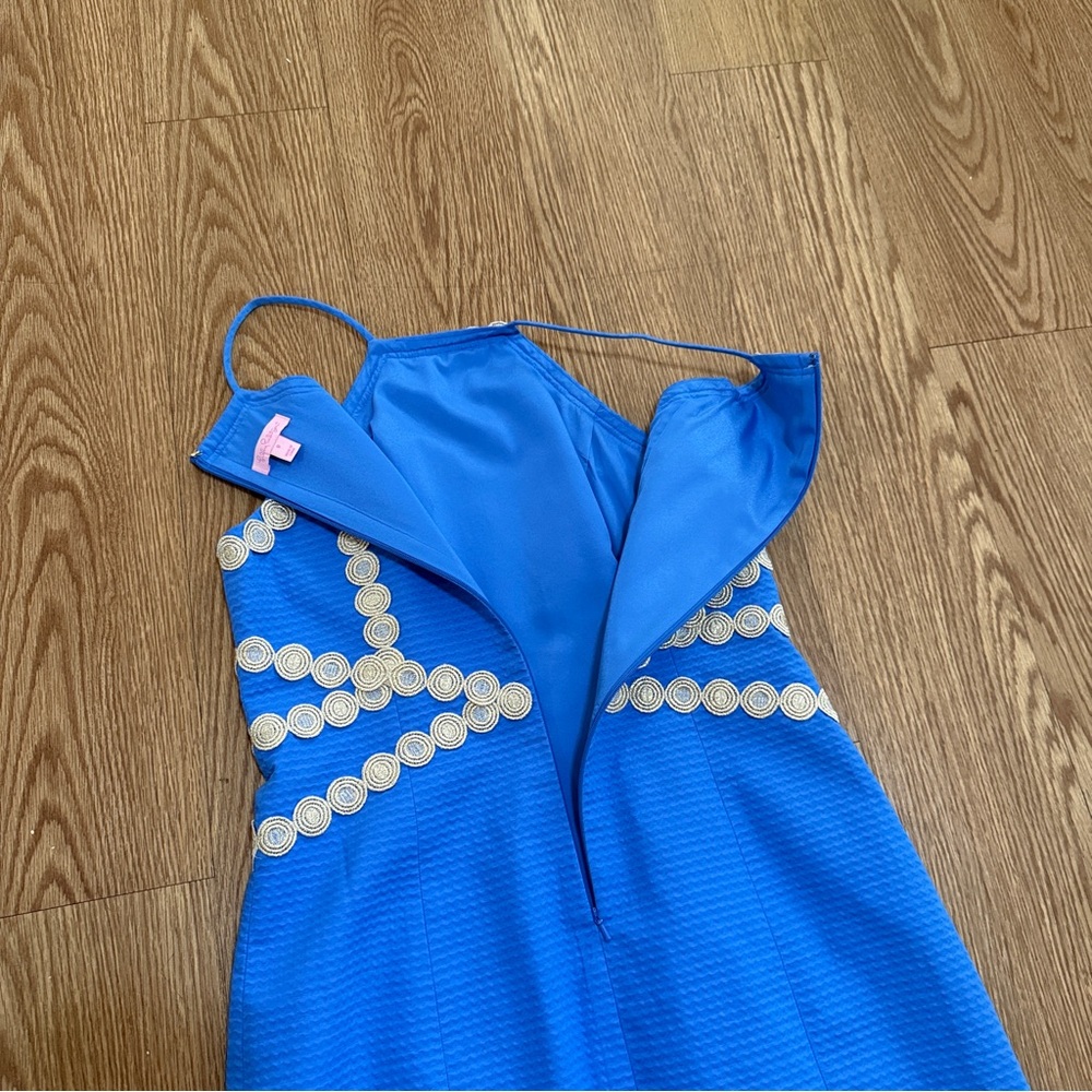 Lilly Pulitzer Bennet Blue Pearl Shift Dress - Picture 9 of 15
